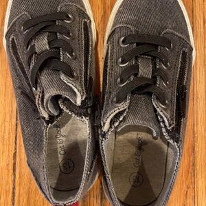 Cat & Jack Charcoal Sneakers with Black Laces